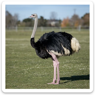 Ostrich sticker