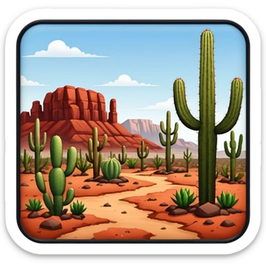 landscape in Texas sticker