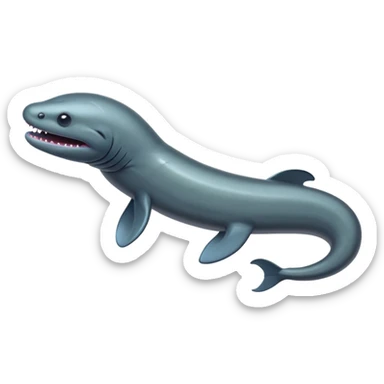the flat side view of a Electric Eel sticker