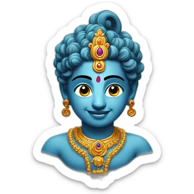 Lord Krishna Hindu God sticker