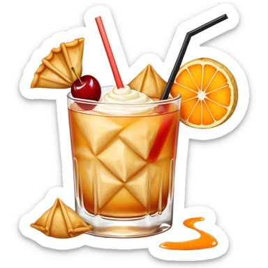 So many mai tais and crab rangoons in an explosion of greatness sticker