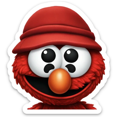 Gangster Elmo sticker