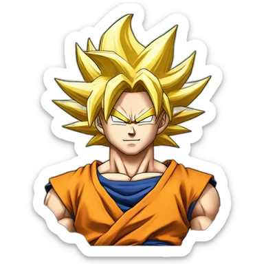 goku super saiyan 3 sticker
