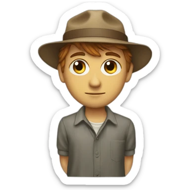 Holden Caufield from the catcher in the rye sticker