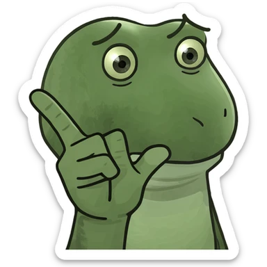 hands palm is facing the screen. on that hand you have to raise a thumb, index and middle fingers sticker