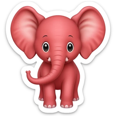 Strawberry elephant sticker
