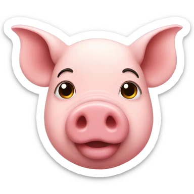 Pig in love  sticker