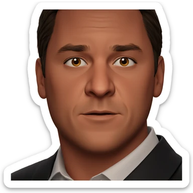 meme boy in white shirt sticker