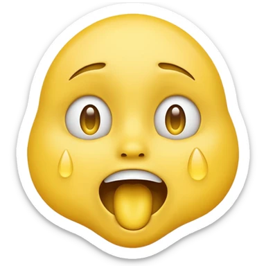 😂😮 mische die zwei emojis (von apple) so das bis auf dem mund alles so ist wie beim ersten und der mund ist wie der zweite, es sollen genau die selben gelben emojis sein keine menschen sticker