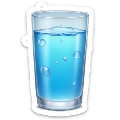 Glass of water sticker