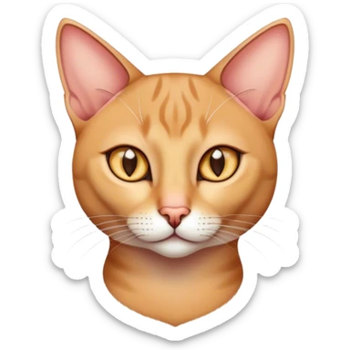 Oriental cat sticker