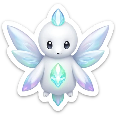  Celestial Iridescent white pale fakemon sticker
