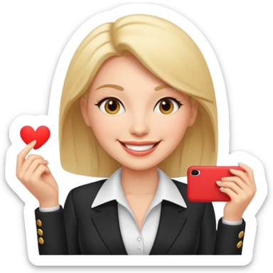 LAdy Boss, different pose sticker