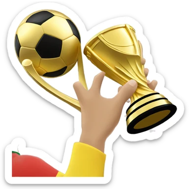 world cup trophy cartoon relating to the sound Dean's cup sticker