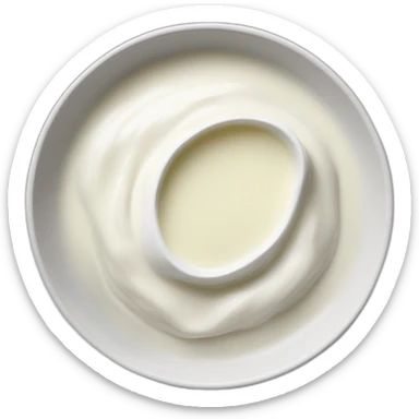 white sauce in a dipping dish sticker