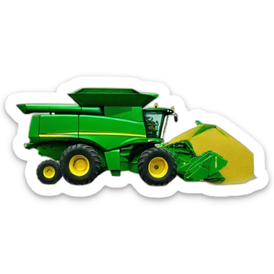 John deere combine sticker