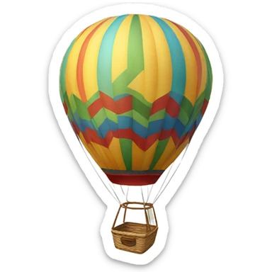 hot-air balloon sticker