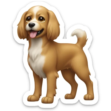 Dog pooping  sticker