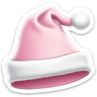 light pink santa hat sticker