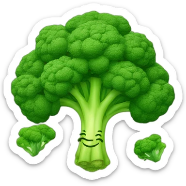 broccoli mandala sticker