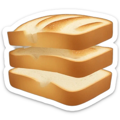 brown rye marble swirl white bread in the middle of bread slice sticker