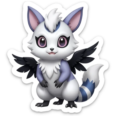 Shiny Furret-Absol-Noibat-Hybrid (Full body) sticker