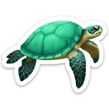 Sea turtle sticker