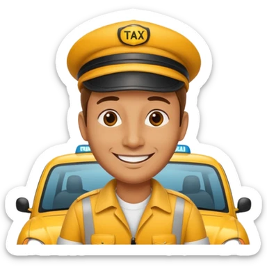 taxi driver sticker