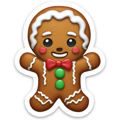 gingerbread stuffed animal sticker