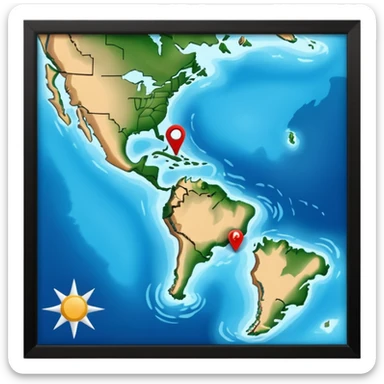 like the last one but more locaters on a wider range of map - west coast of south island nz sticker