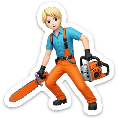 Chainsaw man anime sticker