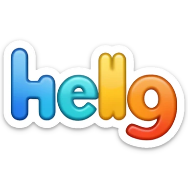 palabra hello! sticker