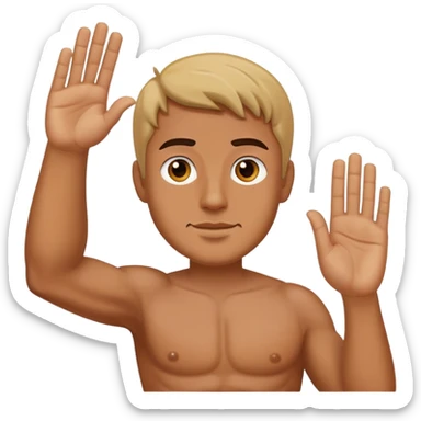 a man doing the roman salute sticker