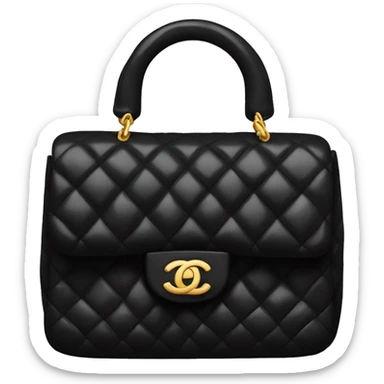 Black Chanel bag sticker