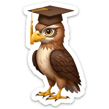 hawk graduate college sticker