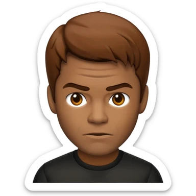 Um emoji gotico com o dexter morgan da série dexter sticker