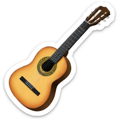 spanish guitar sticker