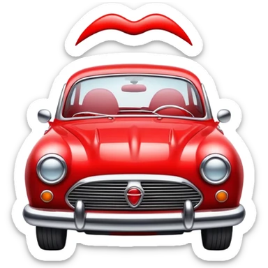 Créame una coche con labios sticker