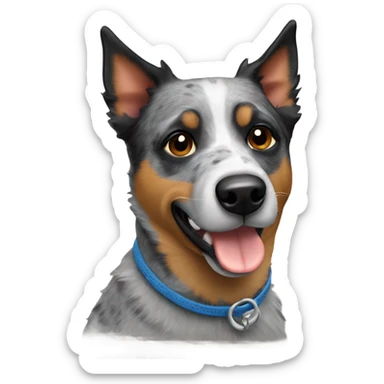Blue heeler dog sticker