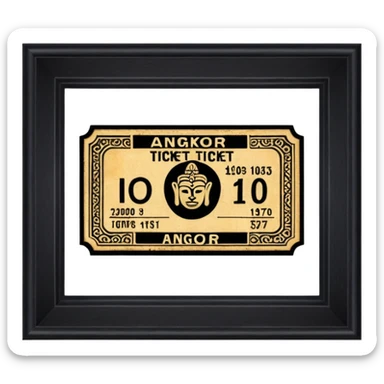 Angkor ticket sticker