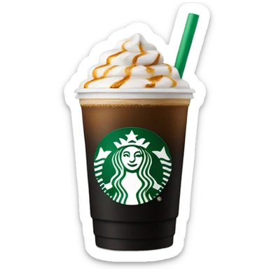 black starbucks drink sticker