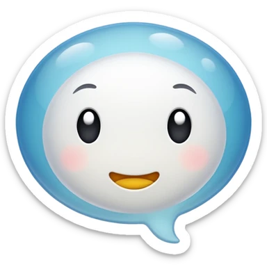 comic bubble for thoughts, simple, clear, no text sticker