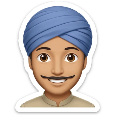 Muslim men wearing turbans sticker