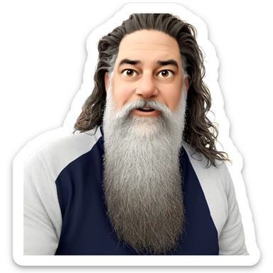 indoor portrait of a man sticker