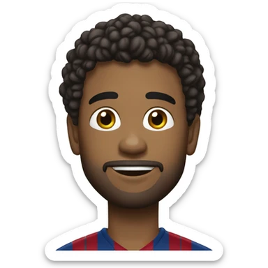 Christiano avec le mayo de barça sticker