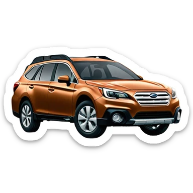 Subaru outback emoji side profile sticker