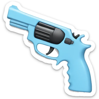 baby blue gun sticker