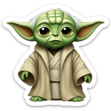 bebe yoda enfadado sticker