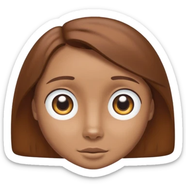 bluey bingo and a girl with brown hair brown eyes and tan sticker