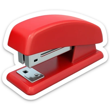 Red Staple sticker